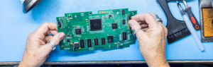 Types of electronic packaging include IC packages, enclosures and modules.